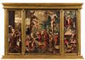 Niederländischer Meister 16. Jahrhundert - Flügelaltar mit der Kreuzigung Christi - image-1