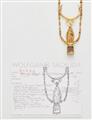 A 22k gold necklace with an Egyptian amulet - image-2