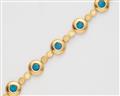 An 18k gold opal bracelet - image-2