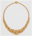 An 18k gold moonstone necklace and bracelet - image-2