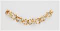 An 18k gold moonstone necklace and bracelet - image-3