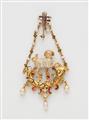 A Renaissance Revival gold enamel and gemstone pendant - image-2