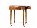 An oval work table by David Roentgen - image-3