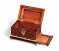 A box with silver-plated mounts by Abraham Roentgen - image-2
