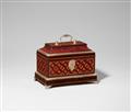 A box with silver-plated mounts by Abraham Roentgen - image-1
