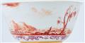 A Meissen porcelain slop bowl with a landscape in iron red - image-6
