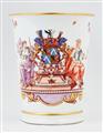 A Meissen porcelain beaker with the coat of arms of Count Heinrich von Brühl - image-5