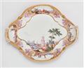 An exceptional Meissen porcelain tray with four tiny cups - image-2