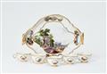A Meissen porcelain tray with five small cups - image-1