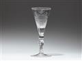 A glass goblet commemorating King Augustus III - image-1