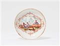 A Meissen porcelain saucer with an early Hoeroldt Chinoiserie - image-1
