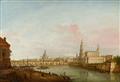 Pietro Bellotti - Ansicht des Dresdner Marktplatzes vom Judenhof aus 
Ansicht von Dresden vom rechten Elbufer aus - image-2