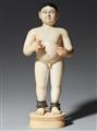 Seltene, große Figur des Krishna als Junge. Elfenbein. Nord-Indien, Rajasthan. 19. Jh. - image-1
