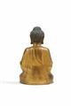 Große vergoldete Bronze Figur des Buddha Shakyamuni. 17./18. Jh. - image-4