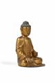 Große vergoldete Bronze Figur des Buddha Shakyamuni. 17./18. Jh. - image-6