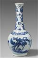 A blue and white bottle vase. Transitional period. 17th century - image-2