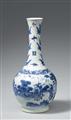 A blue and white bottle vase. Transitional period. 17th century - image-3