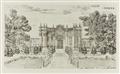 After Yi Lantai . 20th century - Sixteen etchings on wove paper depicting palaces, pavilions and gardens created by Giuseppe Castiglione in the Xiyang Lou (Western mansions) on the imperial grounds of the Old S... - image-1