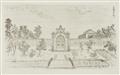 After Yi Lantai . 20th century - Sixteen etchings on wove paper depicting palaces, pavilions and gardens created by Giuseppe Castiglione in the Xiyang Lou (Western mansions) on the imperial grounds of the Old S... - image-16