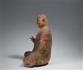A large wooden figure of Kobo Daishi. Heian- or Kamakura-period and later - image-3