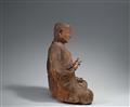 A large wooden figure of Kobo Daishi. Heian- or Kamakura-period and later - image-5