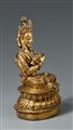 A Tibetan gilt bronze figure of Vajradhara. 17th/18th century - image-2