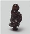 A finely carved netsuke of Daruma. Mid-19th century - image-4