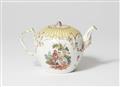 A Berlin KPM porcelain teapot with Watteau scenes - image-2