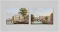 Paar Porzellanbilder mit Ansichten von Schinkel-Gebäuden in Berlin Mitte - image-2