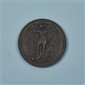 A cast iron medallion commemorating General Field Marshall Blücher - image-2