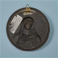 A cast iron plaque with the Virgin Mary - image-2