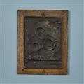 A cast iron plaque with Saint John the Evangelist - image-2