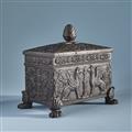 A cast iron tobacco case with griffons - image-2