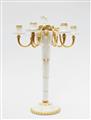A Berlin KPM porcelain candelabrum from Amberg's centrepiece - image-1