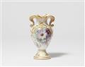 A small Berlin KPM porcelain vase with floral decoration - image-2