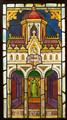 A pair of Gothic Revival stained glass windows - image-1