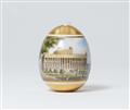 A Berlin KPM porcelain Easter egg with the Berlin Museum - image-1