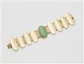 A 14k gold chrysoprase bracelet - image-1