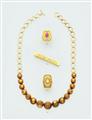 A gold granulation necklace - image-3