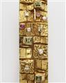 An 18k gold gemstone bangle - image-2