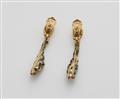 A pair of 18k gold enamel earrings “Schoten II” - image-2