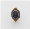 A 22k gold ring with a Sassanian intaglio - image-1