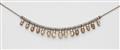 An 18k white gold diamond fringe necklace - image-1