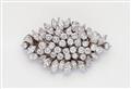 An 18k white gold and diamond brooch - image-1