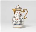 A Meissen porcelain coffee pot with bird-on-rock motifs - image-1