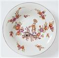 A large Meissen porcelain platter with Chinoiserie figures - image-1