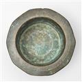 An Iranian mortar and pestle with floral reliefs - image-2
