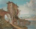 Bernardino Giuseppe Bison, zugeschrieben - Zwei Landschaften mit Ruinen und pastoraler Staffage - image-1