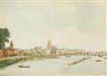 Johann Ludwig Ernst Morgenstern - Two Views of Frankfurt with the River Main, the Old Bridge and the Paulskirche - image-2
