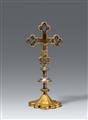 German 15th century - A 15th century German copper reliquary cross - image-1